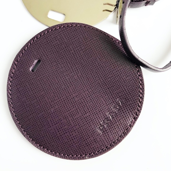 Prada Bag Charm with Mirror Saffiano Leather Accessory with Box and COA - Picture 6 of 12